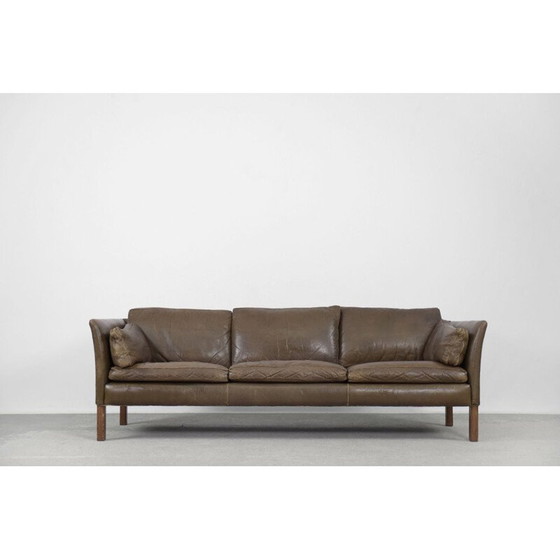 Image 1 of Mid Century Ledersofa Cromwell von Arne Norell, 1960er Jahre
