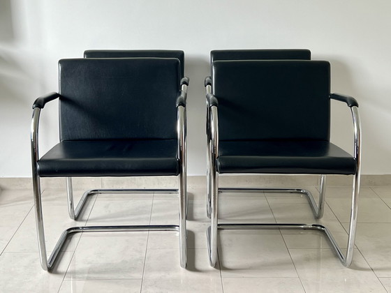 Image 1 of 8x Ludwig Mies van der Rohe Stühle für Fasem Italien