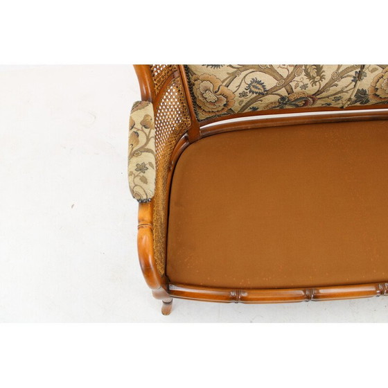 Image 1 of Zweisitzer-Sofa aus Rattan, Italien 1960er Jahre