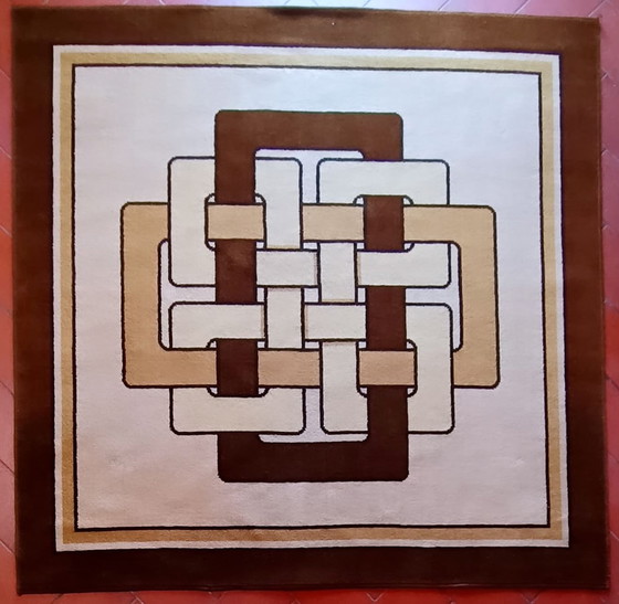 Image 1 of Italienischer Vintage-Teppich, Samit, 190-190 cm