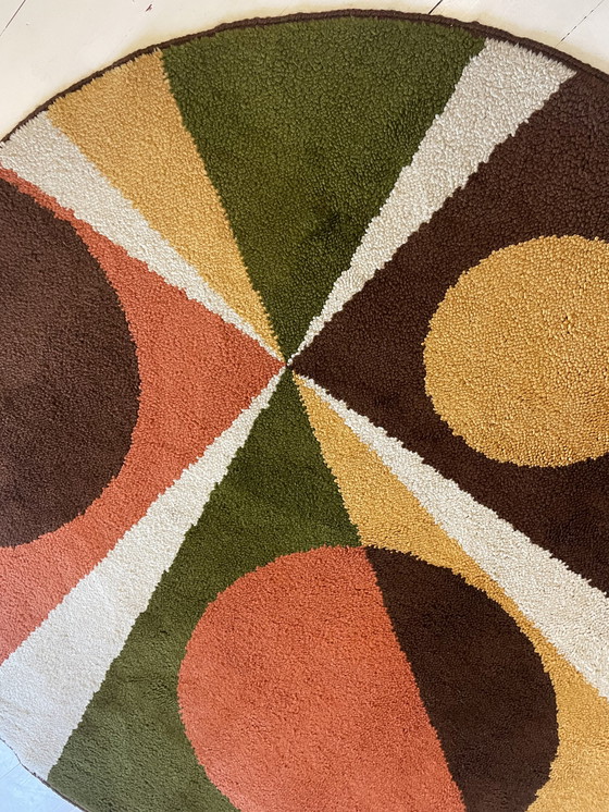 Image 1 of Runder Teppich aus dem Weltraumzeitalter