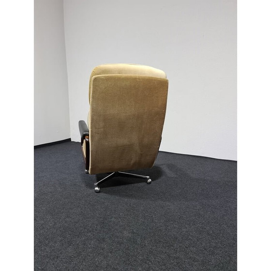 Image 1 of Vintage-Drehsessel aus Samt