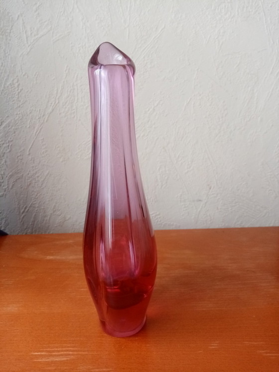 Image 1 of Böhmische Glasvase By Miroslav Klinger/Zelezny(25Cm) 60S