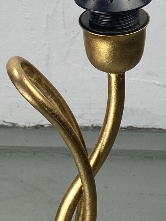 Image 1 of Bouclé-Schirm Curly Wavy Free Form Tischlampe, 1960S