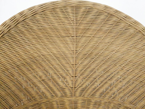 Image 1 of Rattan Zen Meditation Lotus Lounge Stuhl, 1960'S