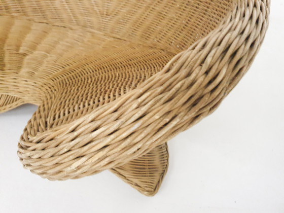 Image 1 of Rattan Zen Meditation Lotus Lounge Stuhl, 1960'S