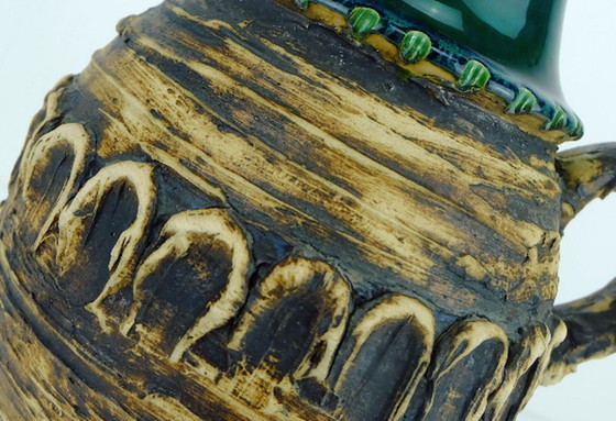 Image 1 of Carstens Vase mit rauer Glasur Modell 29-30 A 1960er Jahre