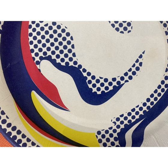 Image 1 of Vintage-Siebdruck auf Pappteller von Roy Lichtenstein
