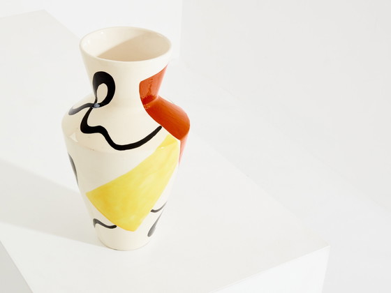 Image 1 of Roland Brice Vase aus glasierter Keramik 1950