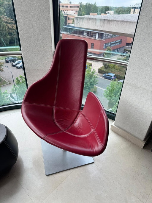 2x Moroso Fjord & Stones Drehsessel mit 2 X Fußhocker