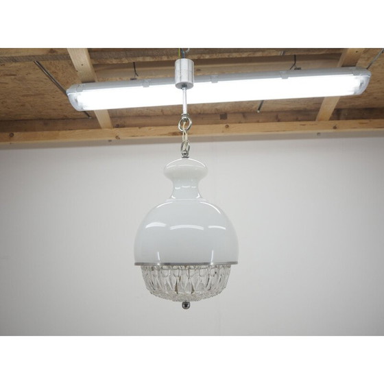 Image 1 of Mid Century Glas-Kronleuchter, Italien 1960er Jahre