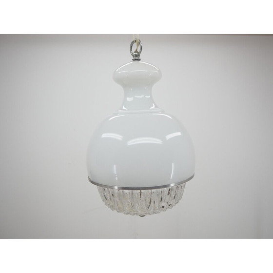 Image 1 of Mid Century Glas-Kronleuchter, Italien 1960er Jahre