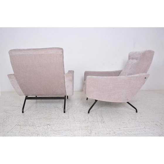 Image 1 of Paar Vintage-Sessel von Joseph-André Motte für Steiner, 1955