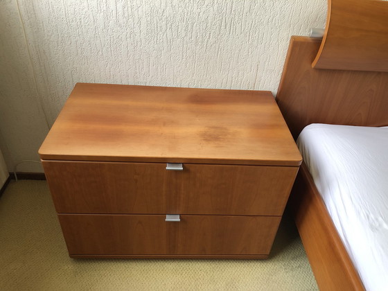 Image 1 of Hülsta-Doppelbett mit 2 verstellbaren Spiralrosten von Auping