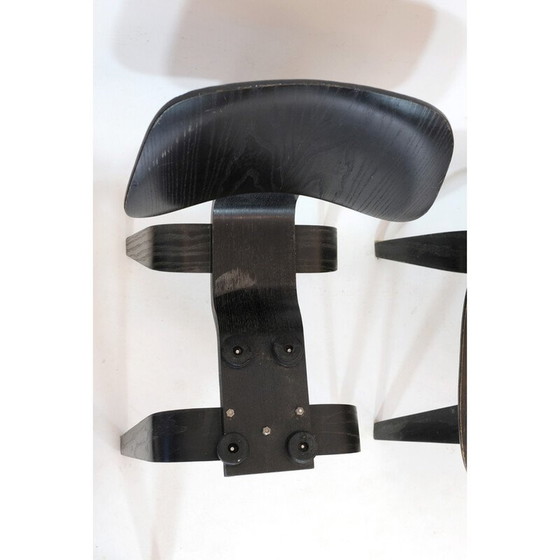 Image 1 of Satz von 4 Vintage-Stühlen aus Holz und Sperrholz von Charles und Ray Eames, 1950er Jahre