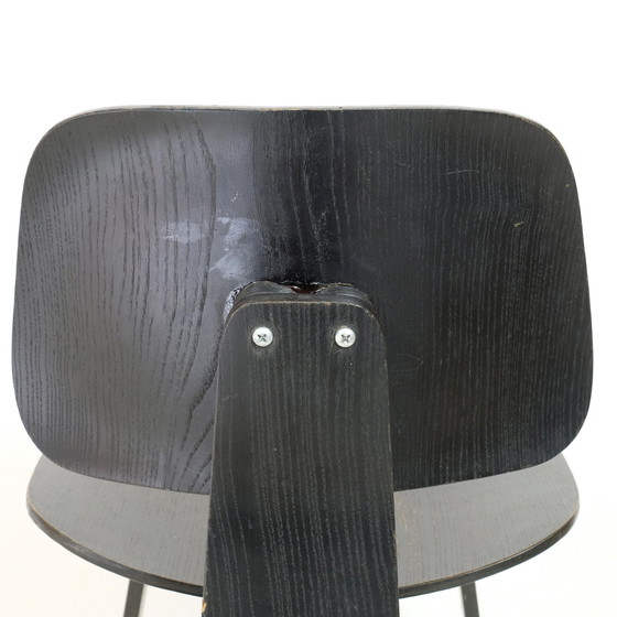Image 1 of Satz von 4 Vintage-Stühlen aus Holz und Sperrholz von Charles und Ray Eames, 1950er Jahre