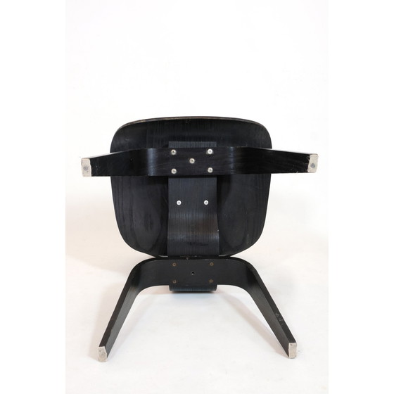 Image 1 of Satz von 4 Vintage-Stühlen aus Holz und Sperrholz von Charles und Ray Eames, 1950er Jahre