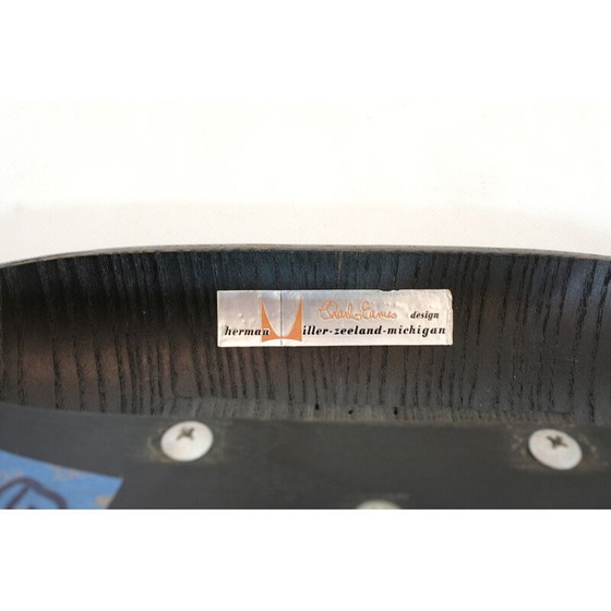 Image 1 of Satz von 4 Vintage-Stühlen aus Holz und Sperrholz von Charles und Ray Eames, 1950er Jahre