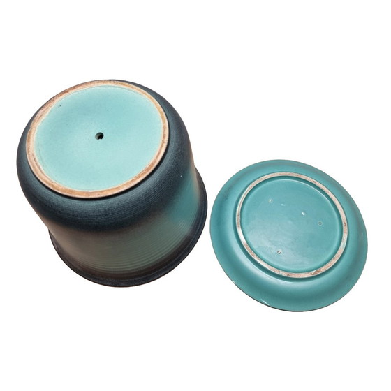 Image 1 of Vintage Keramik Blumentopf 1980er Jahre