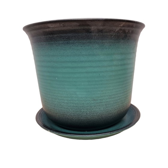 Image 1 of Vintage Keramik Blumentopf 1980er Jahre