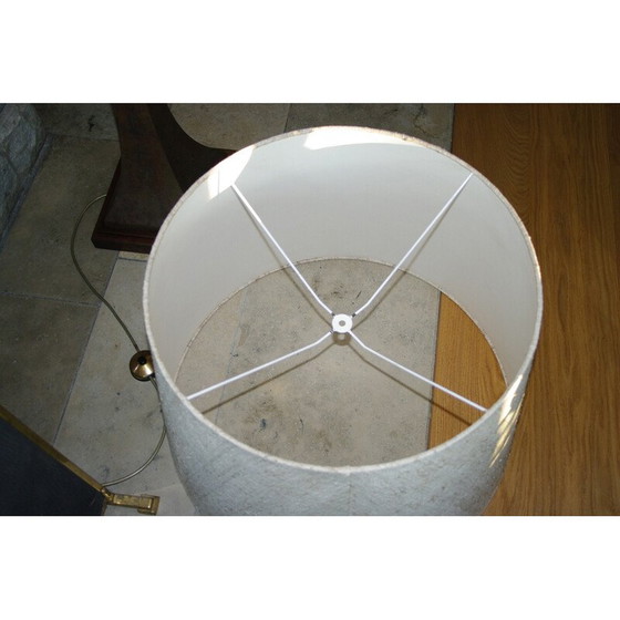 Image 1 of Stehlampe aus Bronze und Mahagoni von Stewart Ross für Hansen Lighting, New York 1960