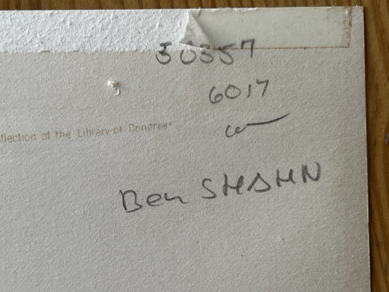 Image 1 of Ben Shahn, Fotografie mit Stempel aus der Sammlung der Library of Congress, 1970.