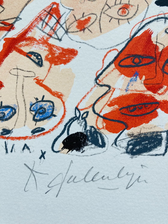 Image 1 of Kees Salentijn - Gesichter im Siebdruck