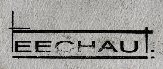 Image 1 of Eugene Eechaut ( 1928-2019 ) Qualitätsaquarell / Galerie Pfeiffer 1973