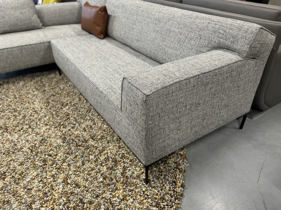 Image 1 of Design auf Lager Bloq Ecksofa Stanton Braun Weiß mit Kissen