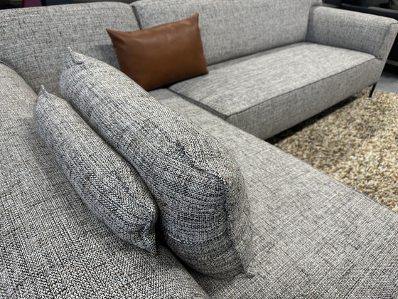 Image 1 of Design auf Lager Bloq Ecksofa Stanton Braun Weiß mit Kissen