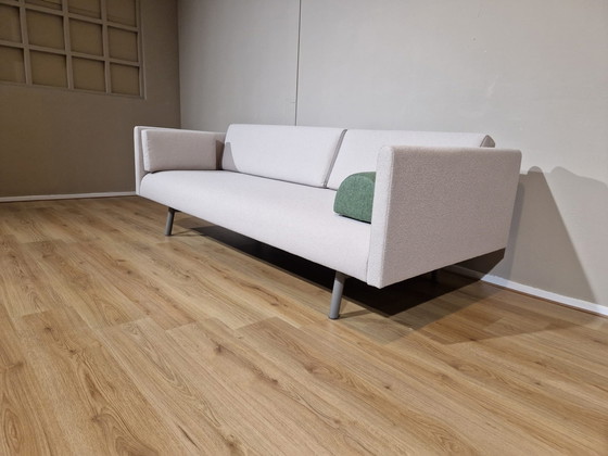 Image 1 of 2x Montis Refurbished 3-Sitzer Sofas Weiß Stoff Design