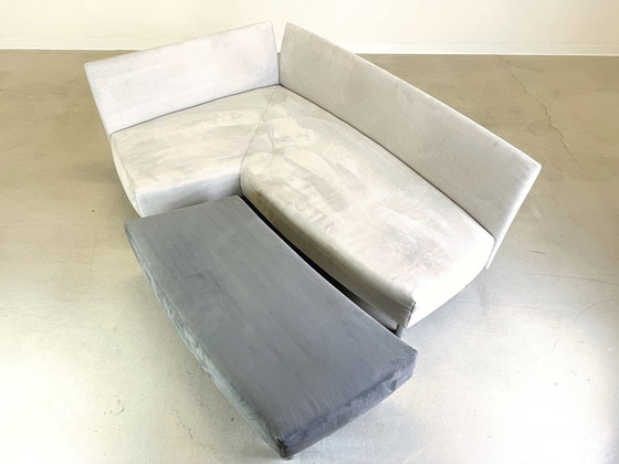 Image 1 of Sofa Eckcouch Franz Fertig Taipei Stoff Samt Ecksofa Design