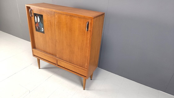 Image 1 of Mid Century Keramik Barschrank von Vigneron, 1960er Jahre