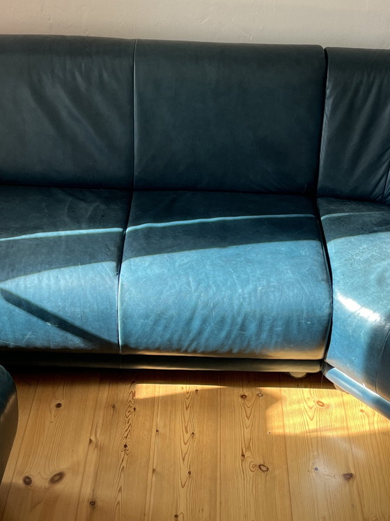 Image 1 of Vintage Laauser Leder Modul Couch