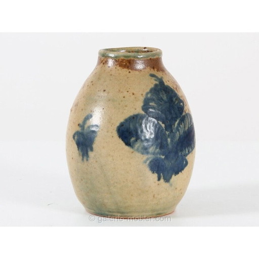 Skandinavische Vintage-Keramikvase, Einzelstück von Patrick Nordstrom, 1924
