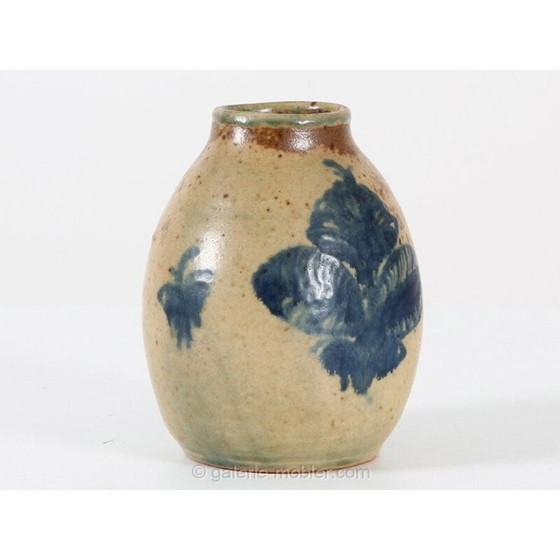 Image 1 of Skandinavische Vintage-Keramikvase, Einzelstück von Patrick Nordstrom, 1924