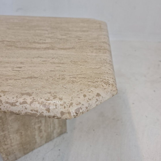 Image 1 of Italienischer Vintage-Couchtisch aus Travertin
