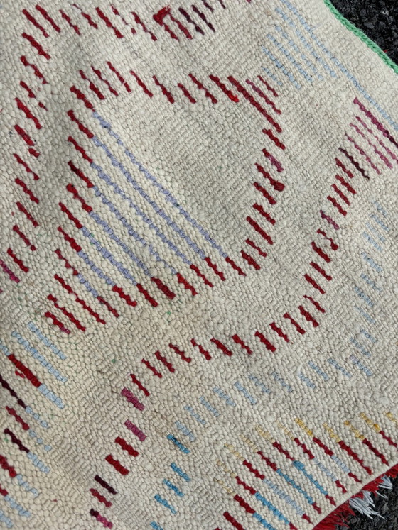 Image 1 of Vintage Bunte marokkanische Wolle Handmade Teppich