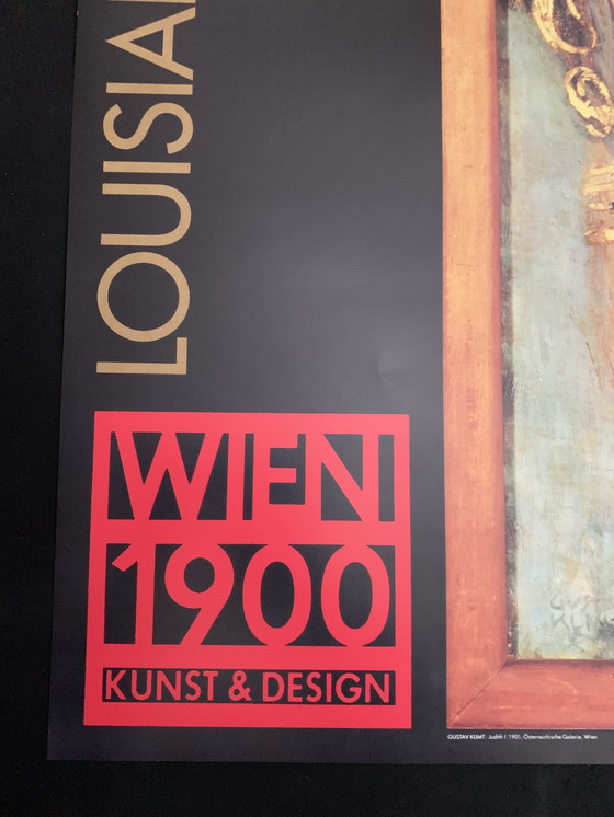 Image 1 of Gustav Klimt, "Judith, 1901". Farblithographie. Galerie Wien, Louisiana Ausstellung Wien 1900. In ausgezeichnetem Zustand.