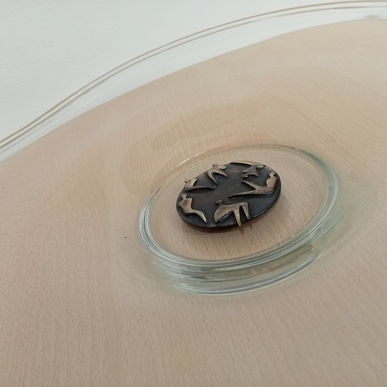 Image 1 of Designer Corry Ammerlaan Flügelwaage mit Bronzeplakette