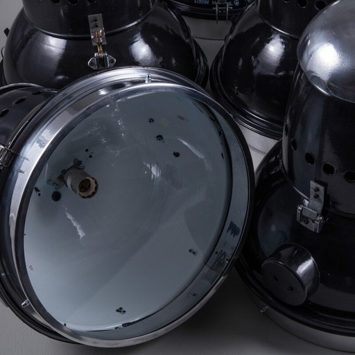 Ungarische Pendellampe mit Glaslinse, 1950er Jahre