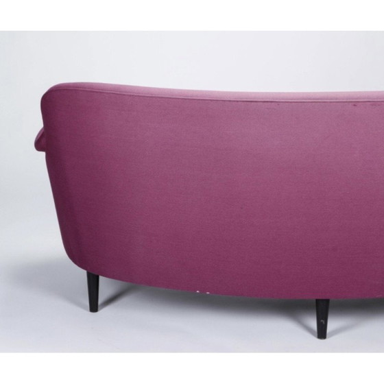 Image 1 of Vintage 3-Sitzer Sofa Rund Samsas geschwungen in Buche von Carl Malmsten für OH Sjögren