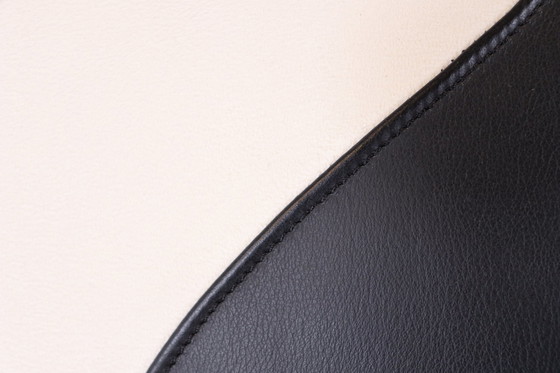 Image 1 of Topform Panda Chaiselongue schwarz-weiß Leder Alcantara