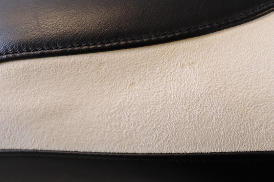 Image 1 of Topform Panda Chaiselongue schwarz-weiß Leder Alcantara