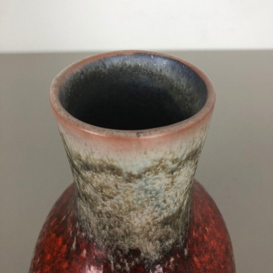 Image 1 of Abstrakte Vase aus farbiger Keramik von Karlsruher Majolika, Deutschland 1950