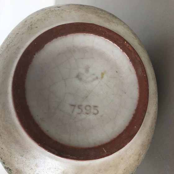 Image 1 of Abstrakte Vase aus farbiger Keramik von Karlsruher Majolika, Deutschland 1950