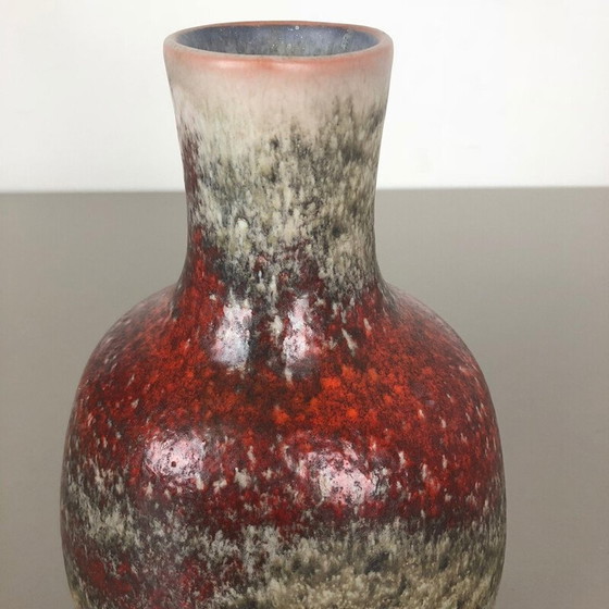 Image 1 of Abstrakte Vase aus farbiger Keramik von Karlsruher Majolika, Deutschland 1950