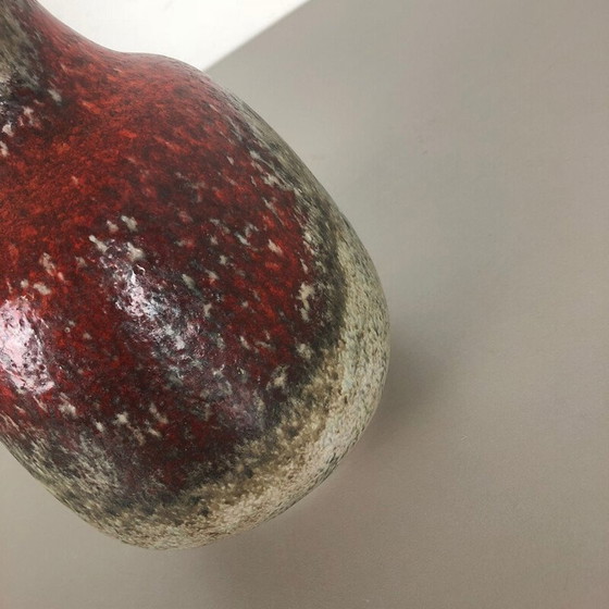 Image 1 of Abstrakte Vase aus farbiger Keramik von Karlsruher Majolika, Deutschland 1950