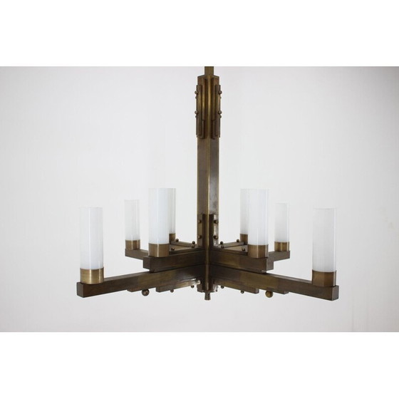 Image 1 of Große klare und schlichte Vintage-Deckenleuchte von Bauhaus, 1930