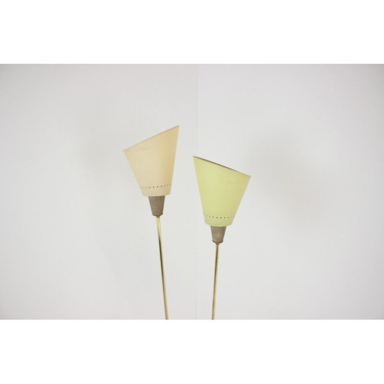 Image 1 of Vintage Stehlampe aus Messing und Kunststoff, Tschechoslowakei 1960er Jahre